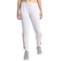 Womens Premium Cotton Printed Colourblocked Track Pants