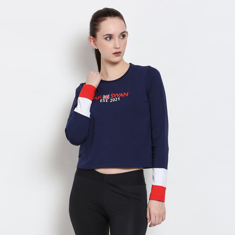 Women'S Premium Cotton Printed Full Sleeve T-Shirts