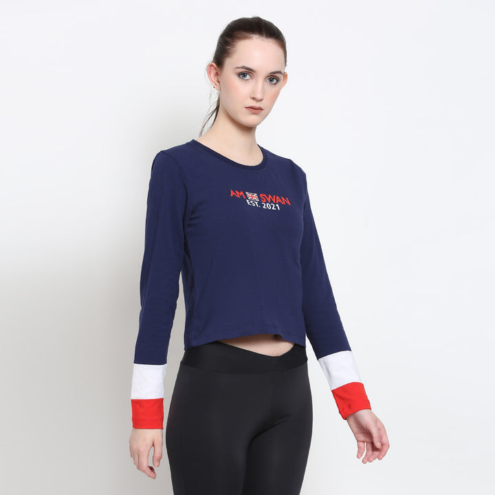 Women'S Premium Cotton Printed Full Sleeve T-Shirts