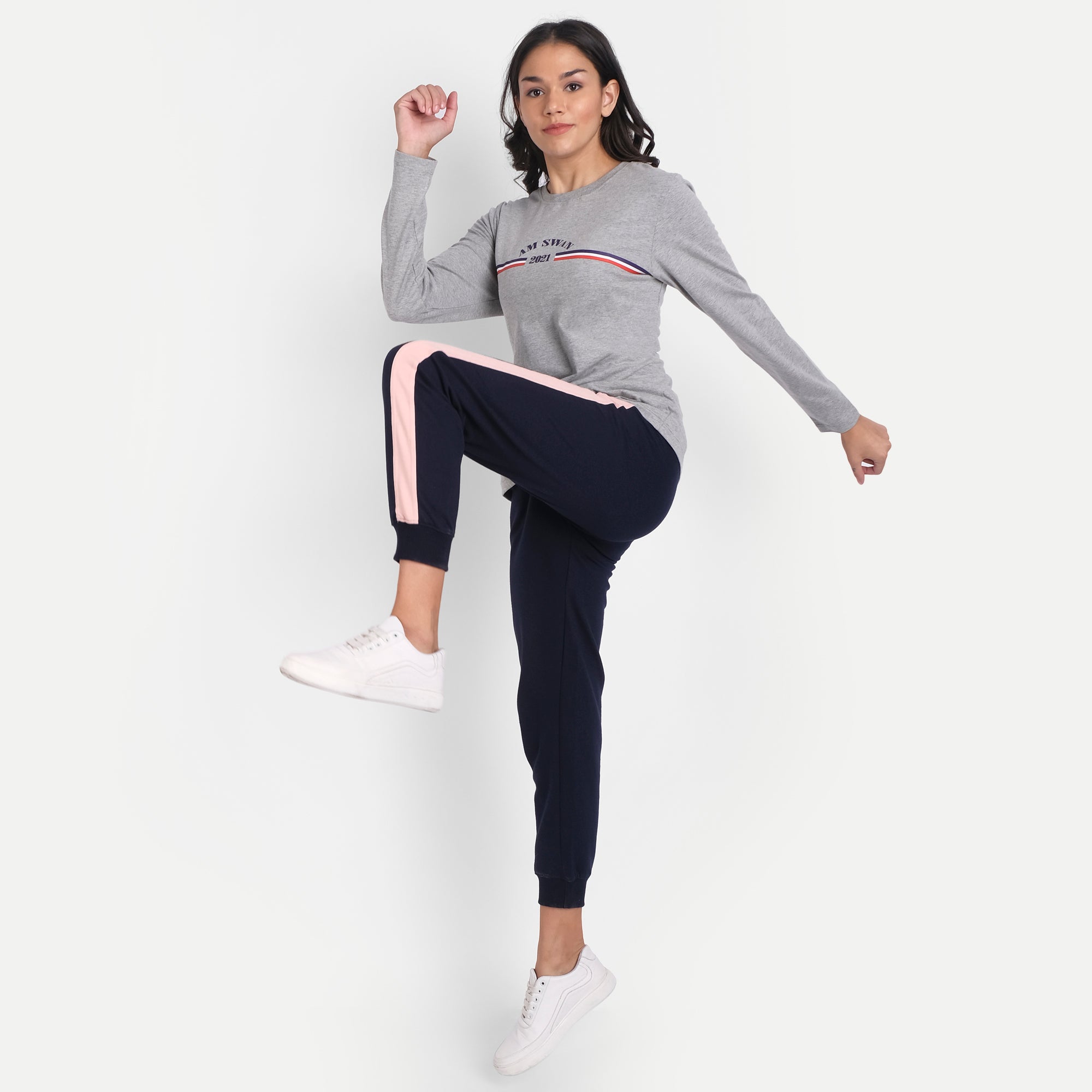 Women'S Premium Cotton Printed Full Sleeve T-Shirts