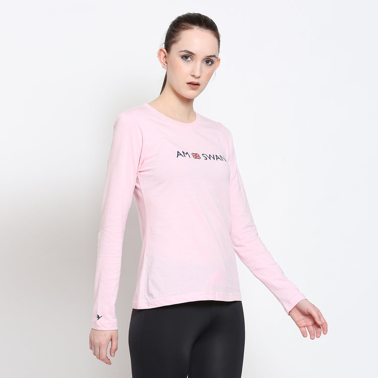 Women'S Premium Cotton Printed Full Sleeve T-Shirts