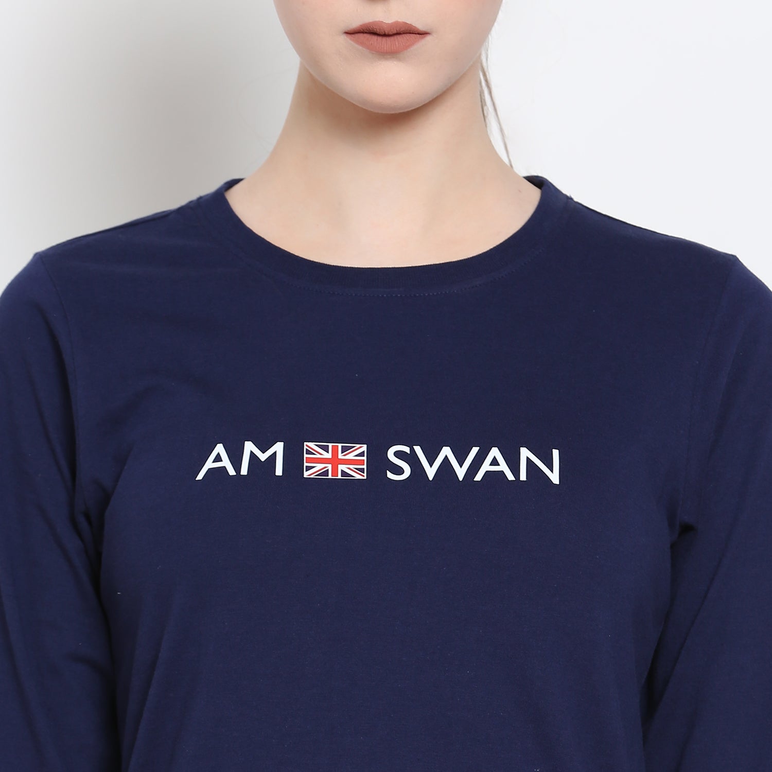 Women'S Premium Cotton Printed Full Sleeve T-Shirts