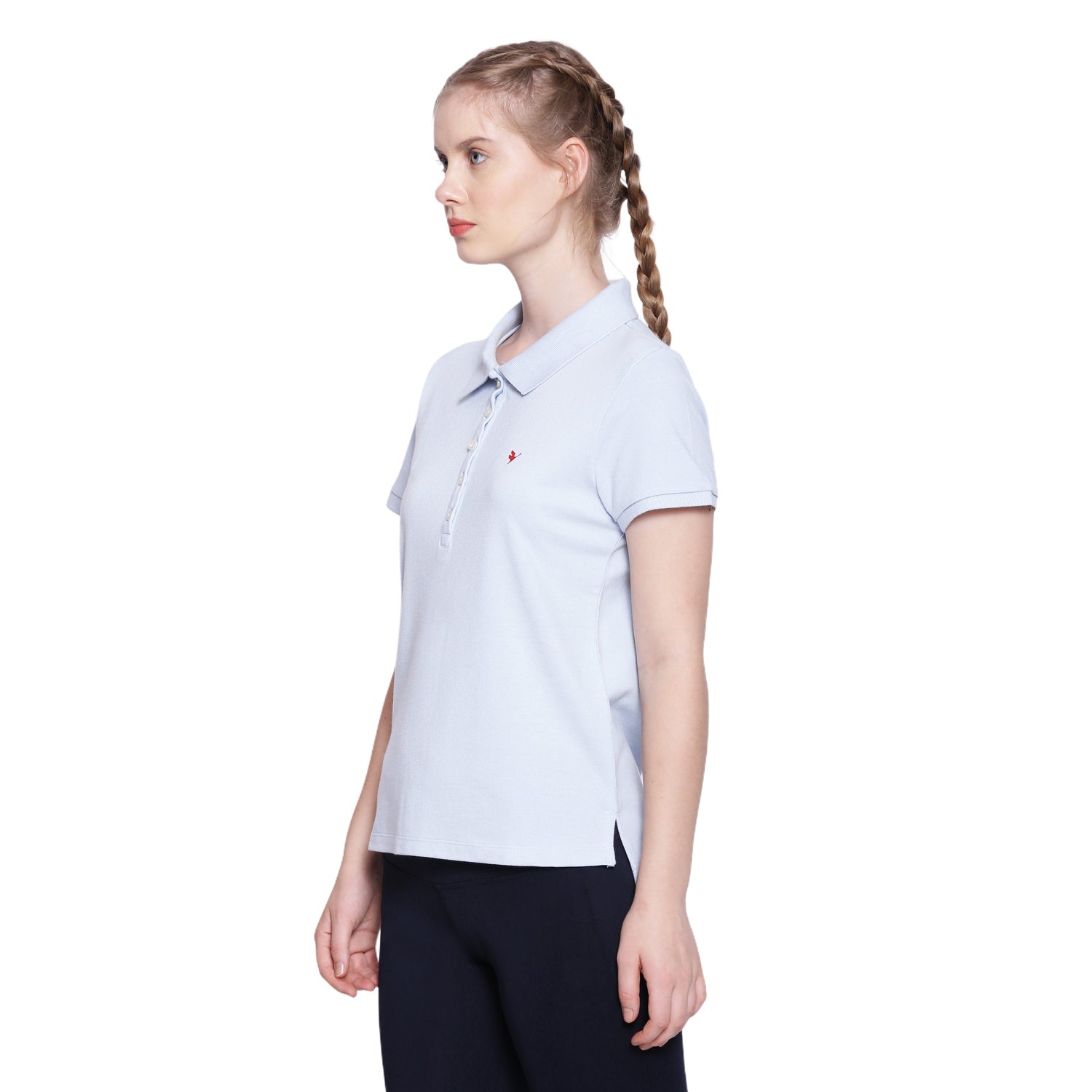 Women's Premium Cotton Solid Half Sleeve Polo T-shirts