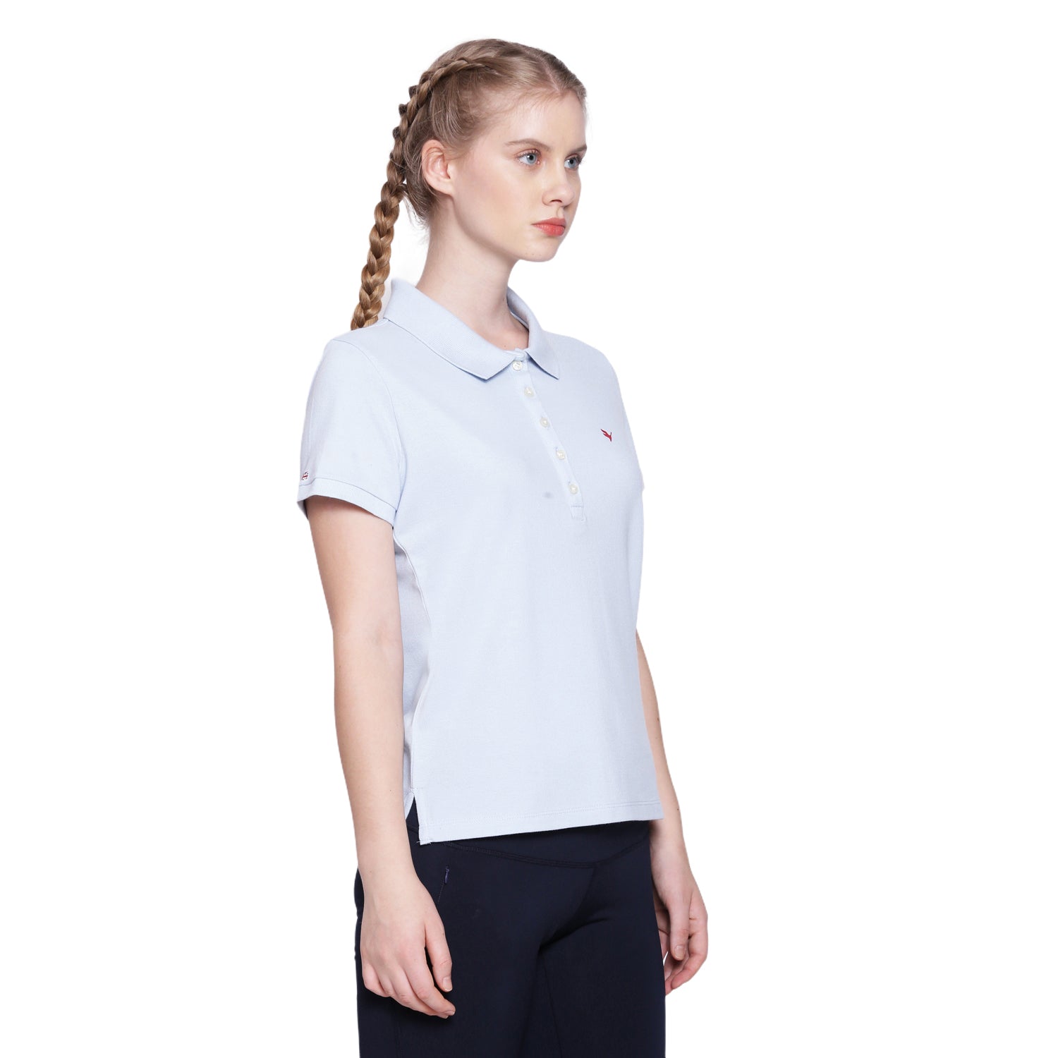 Women's Premium Cotton Solid Half Sleeve Polo T-shirts