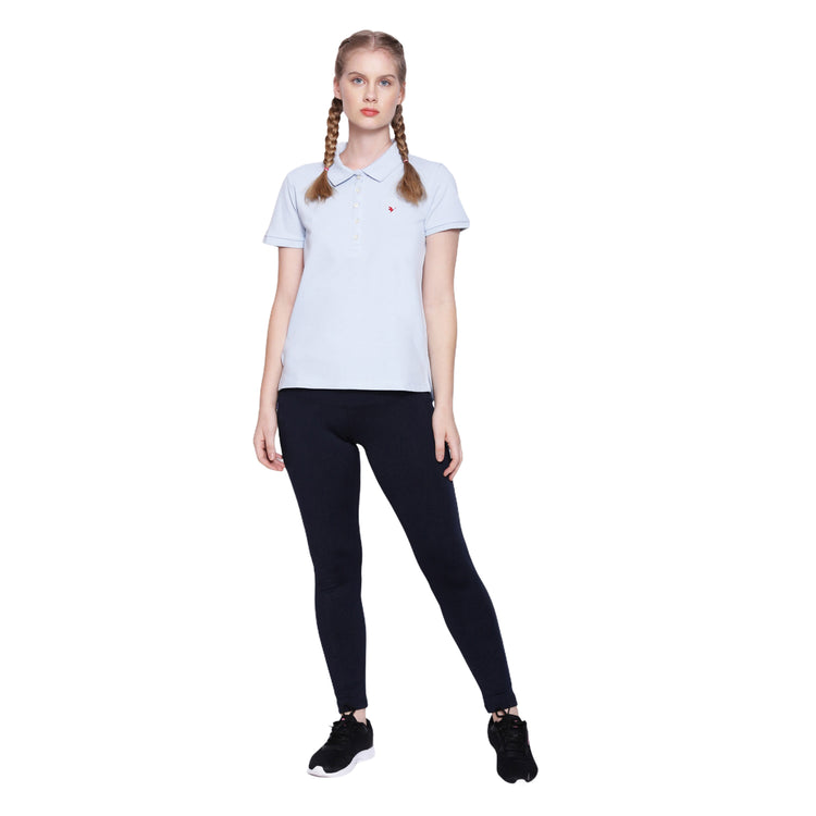 Women's Premium Cotton Solid Half Sleeve Polo T-shirts