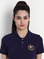 Womens Premium Cotton Printed Half Sleeve Polo T-Shirts