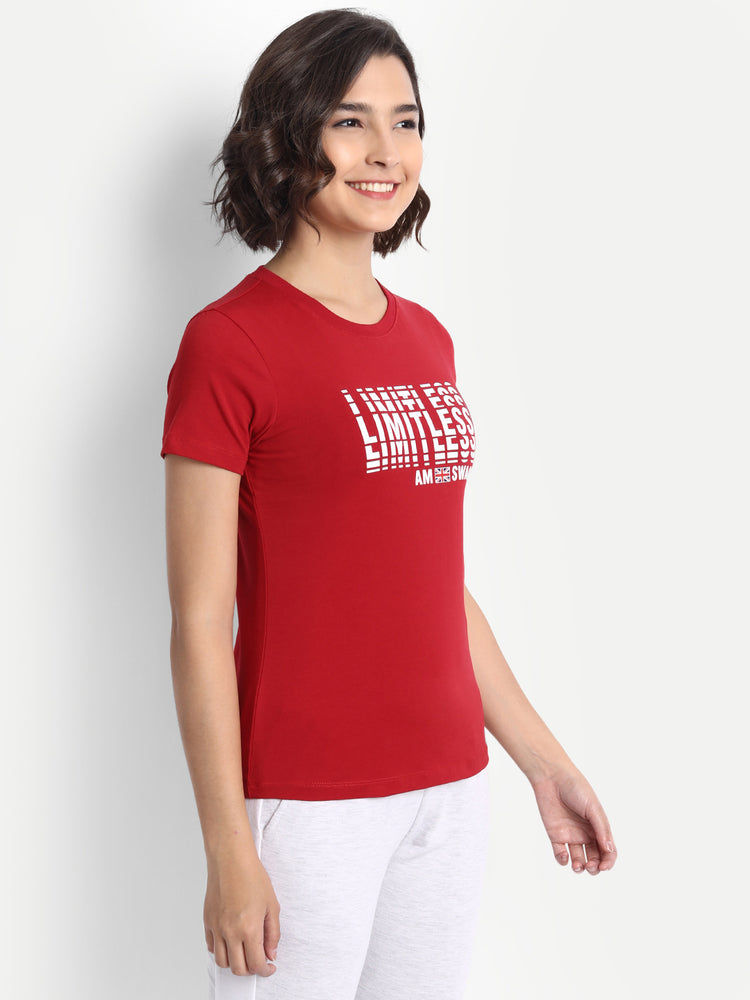 Women'S Premium Cotton Graphic Half Sleeve T-Shirts