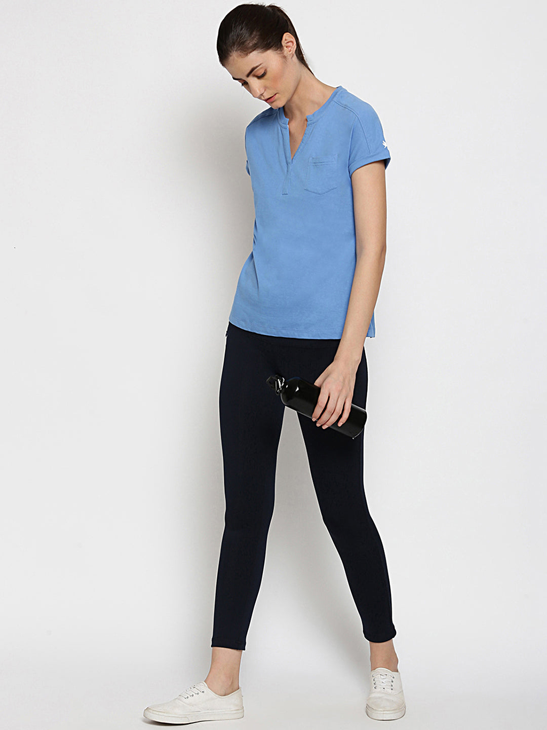 Womens Premium Cotton Half Sleeve Tops