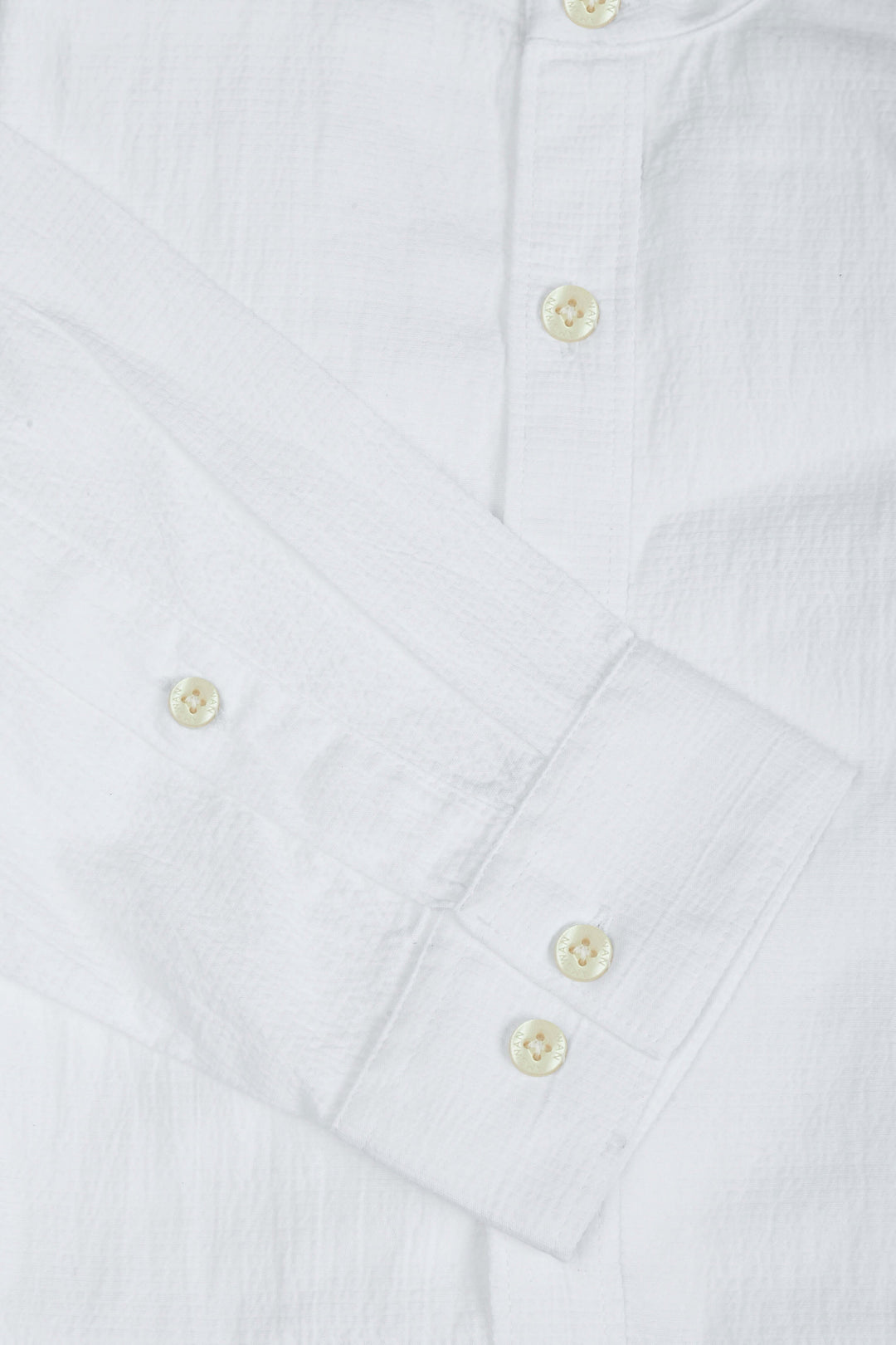 Amswan Premium Men'S Crinkle Cotton Shirt - Mandarin Collar, Long Sleeves