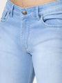 Premium Men'S Light Blue Light Wash Relaxed Fit Jeans