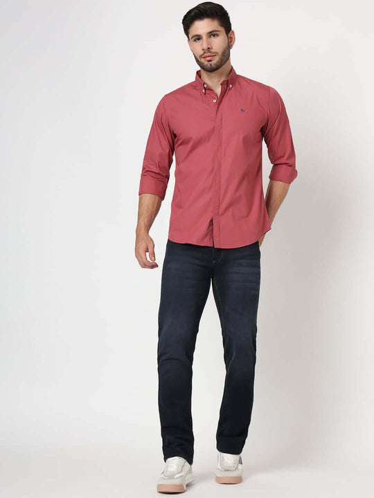 Premium Men'S Blue Dark Wash Relaxed Fit Jeans