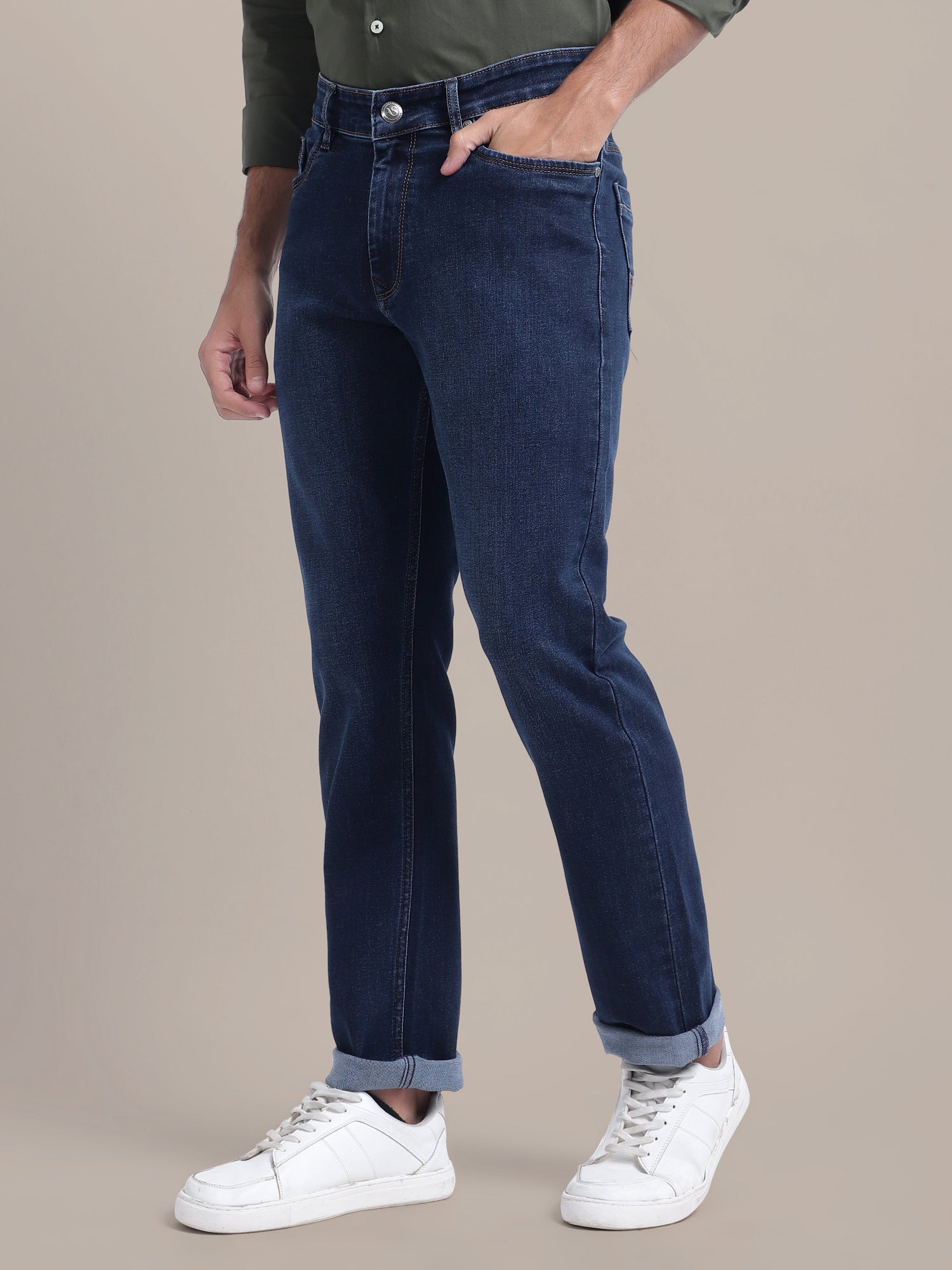 Premium Stretchable Jeans With Straight Fit