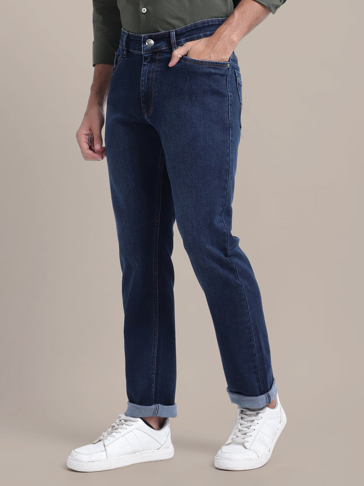 Premium Stretchable Jeans With Straight Fit