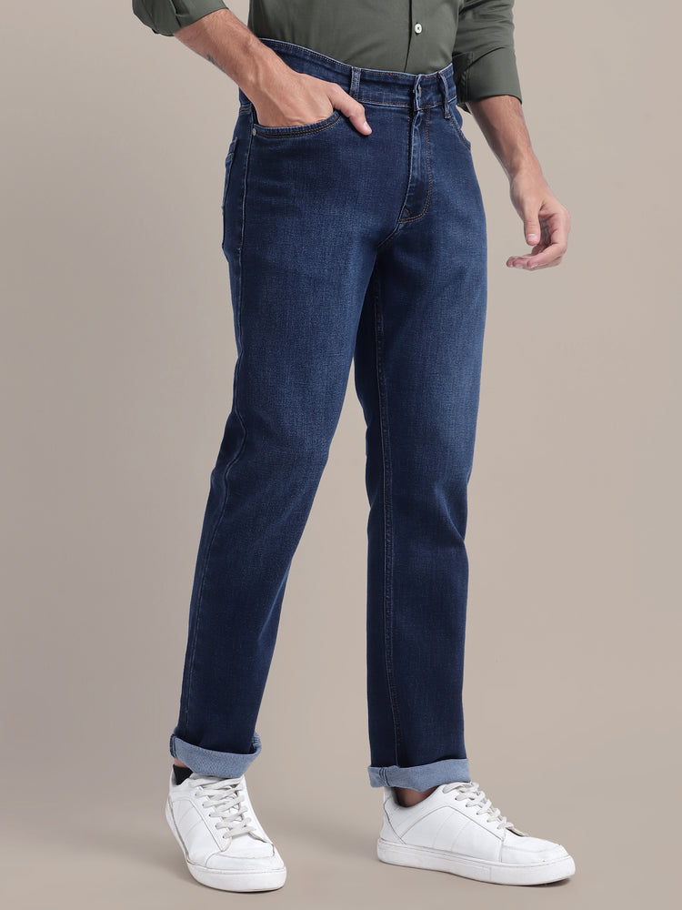 Premium Stretchable Jeans With Straight Fit