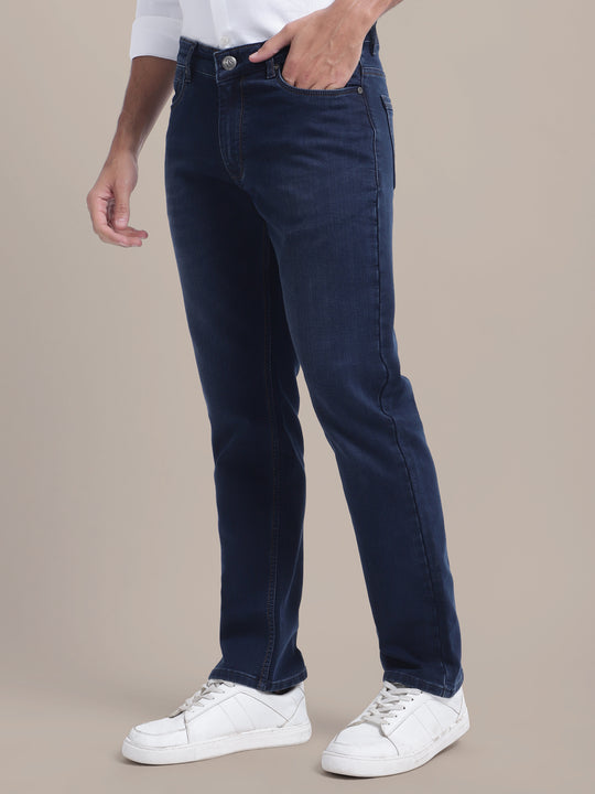 Premium Men'S Jeans Stretchable Comfort Stylish Straight Fit