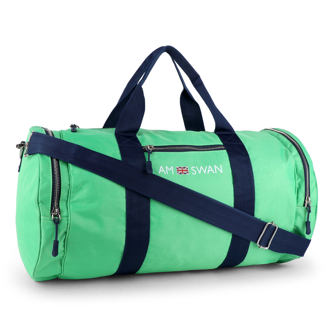 Amswan Unisex Green Duffle Bag Stylish Versatility For Travel & Beyond