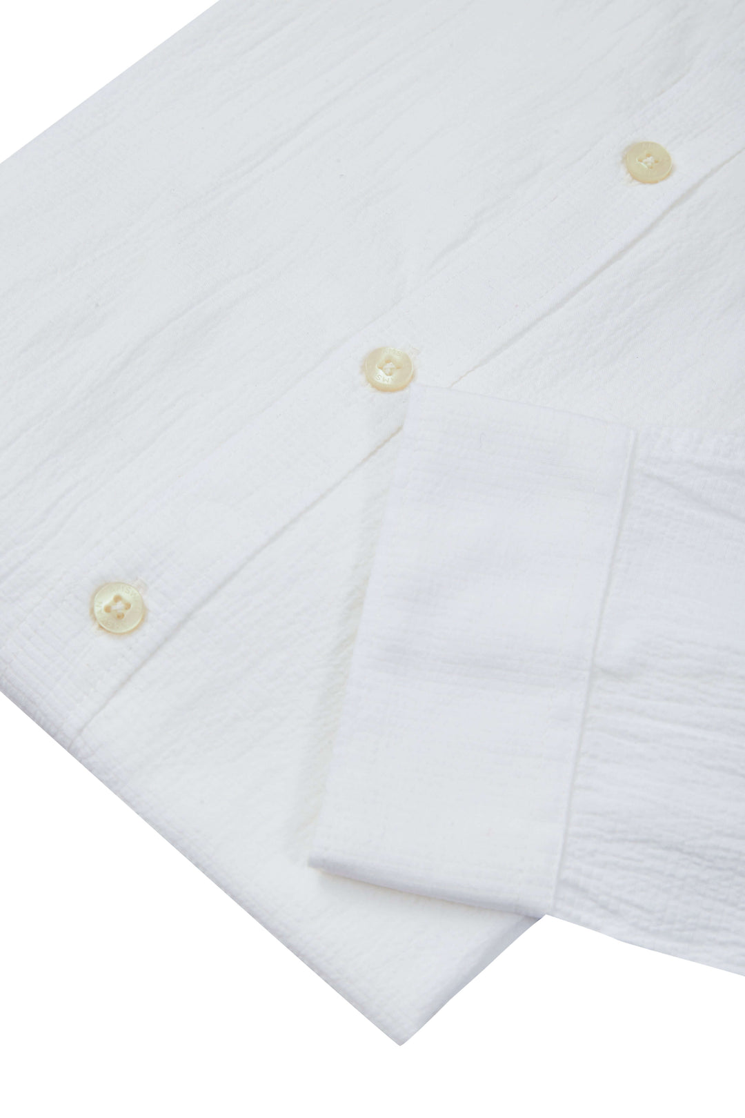 Amswan Premium Men'S Crinkle Cotton Shirt - Mandarin Collar, Long Sleeves