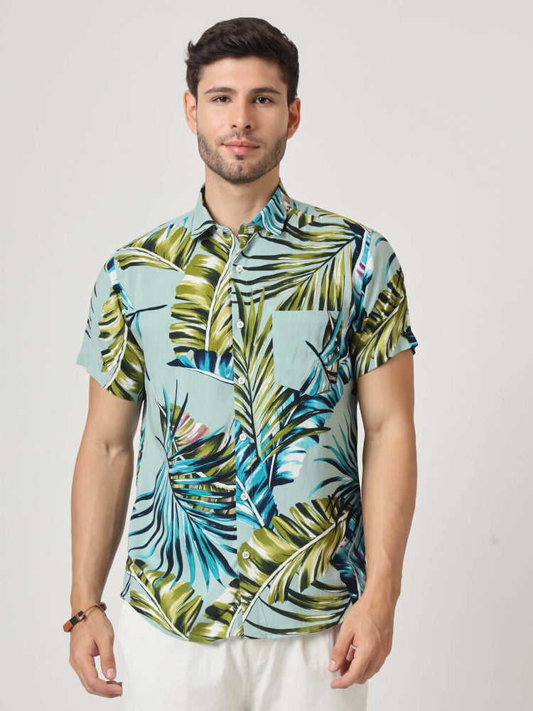 Hawaiian Print Premium Rayon Shirt