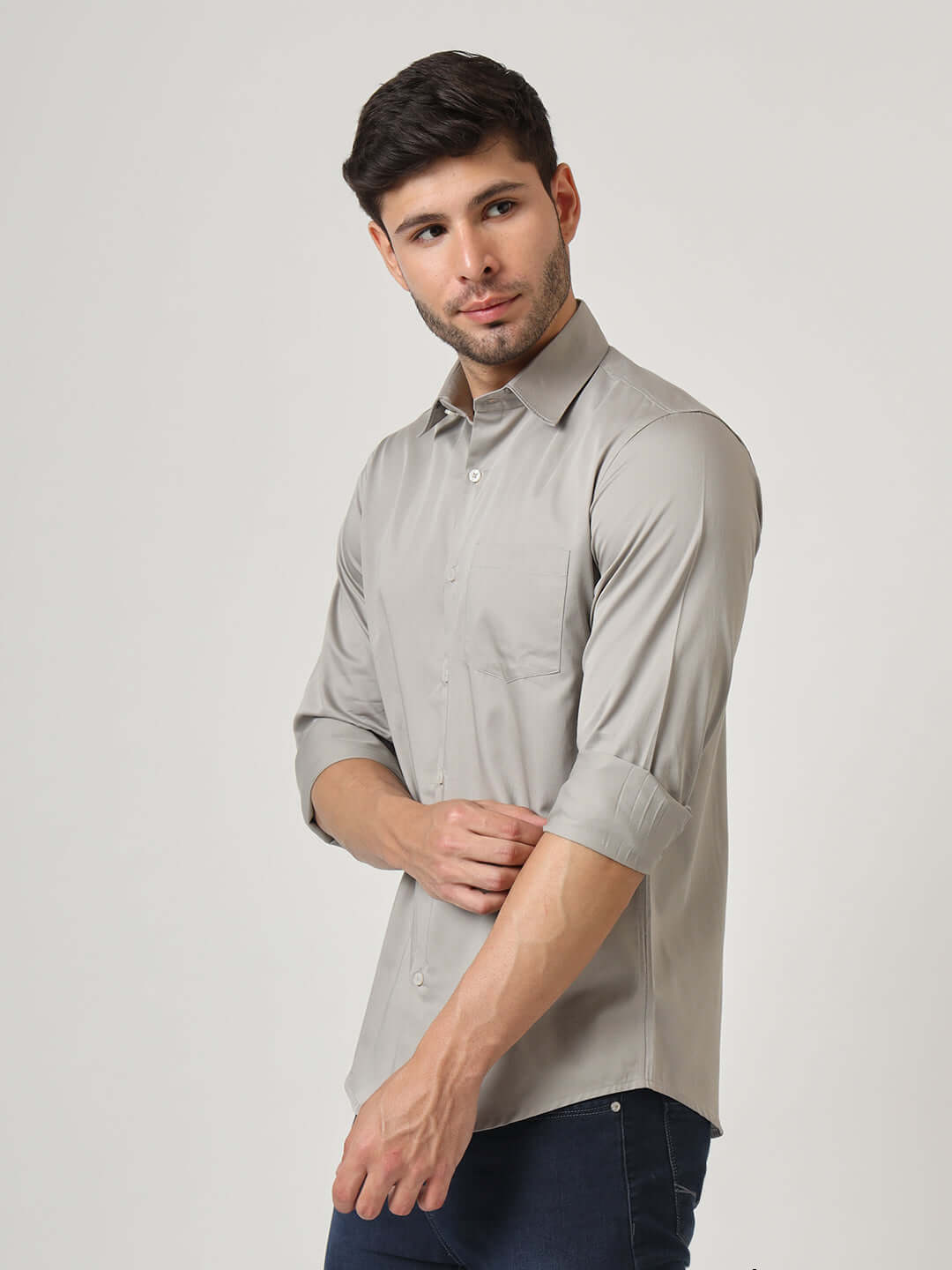 Premium Cotton Satin Shirt