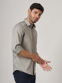 Premium Cotton Satin Grey Shirt