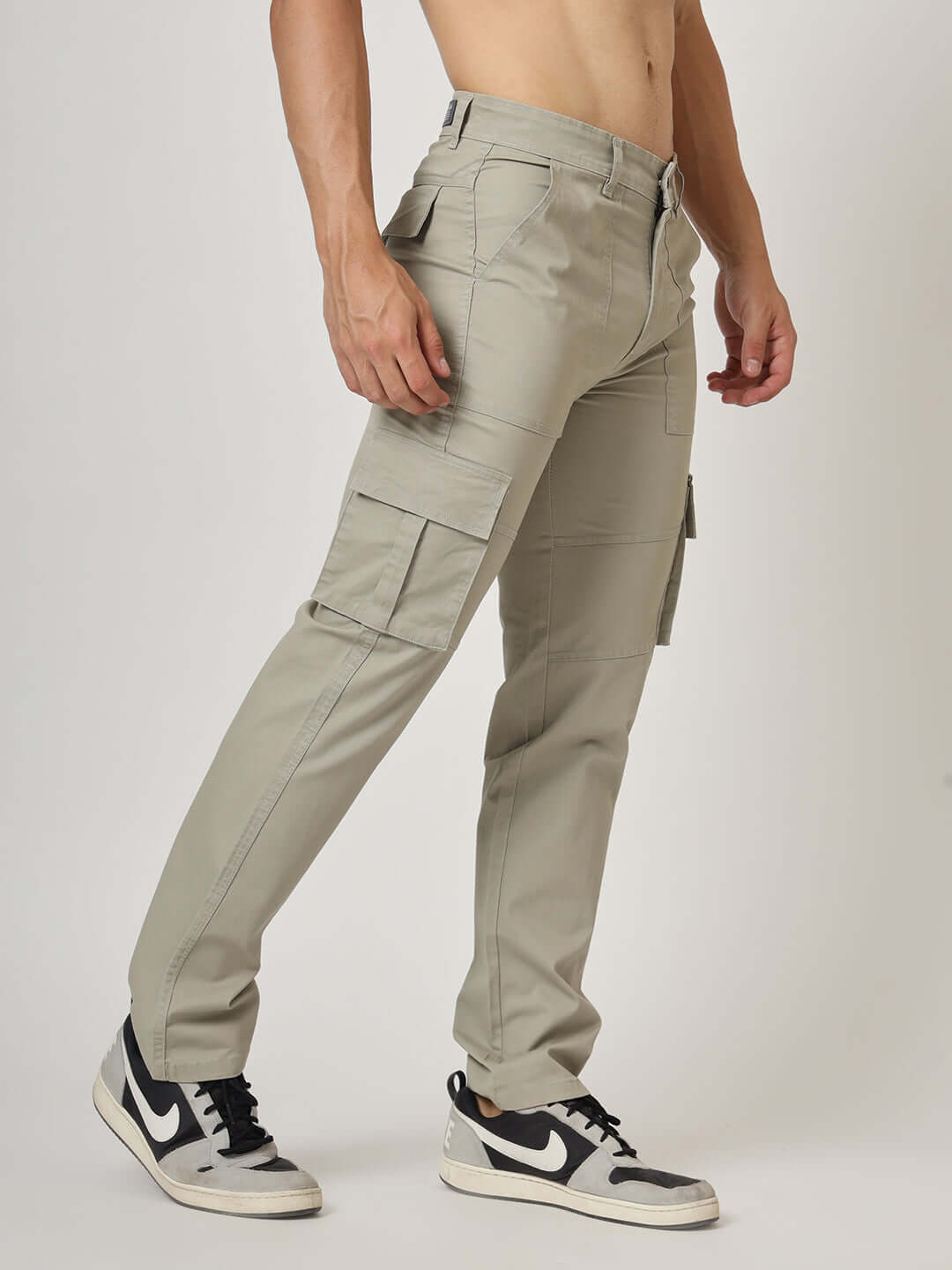 Premium Cotton Beige Cargo Pant