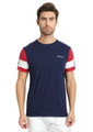 MENS PREMIUM COTTON COLOURBLOCK PRINTED HALF SLEEVE CREW NECK T-SHIRTS