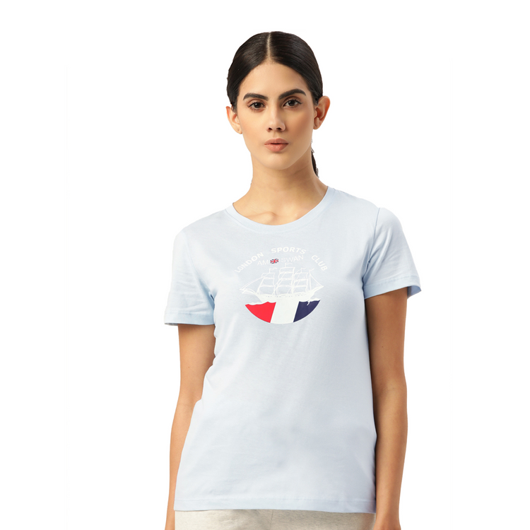 Women'S Premium Cotton Printed Half Sleeve T-Shirts