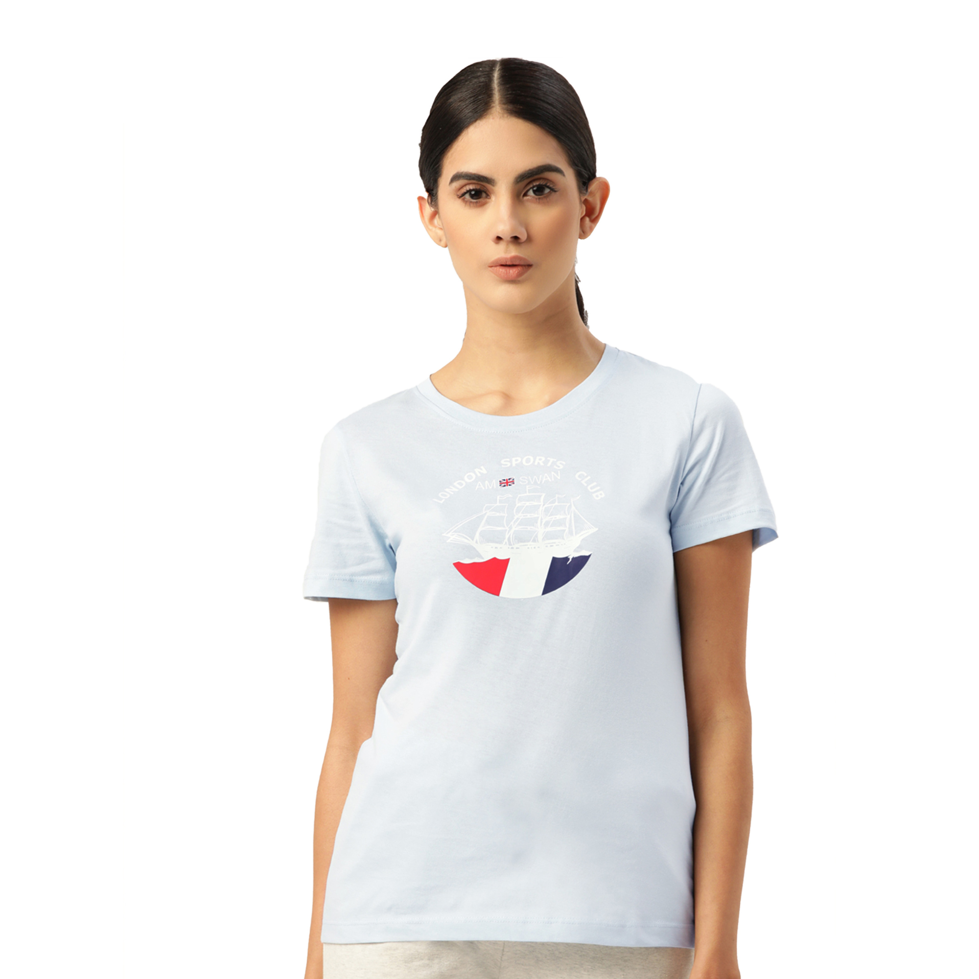 Women'S Premium Cotton Printed Half Sleeve T-Shirts