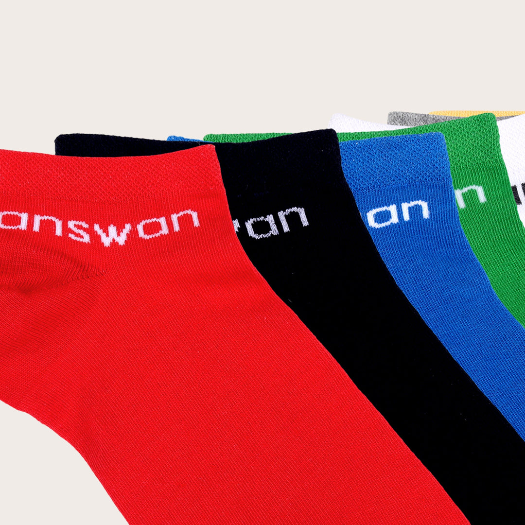 Amswan Unisex Premium Fine Gauge Cotton Socks Pack Of 7