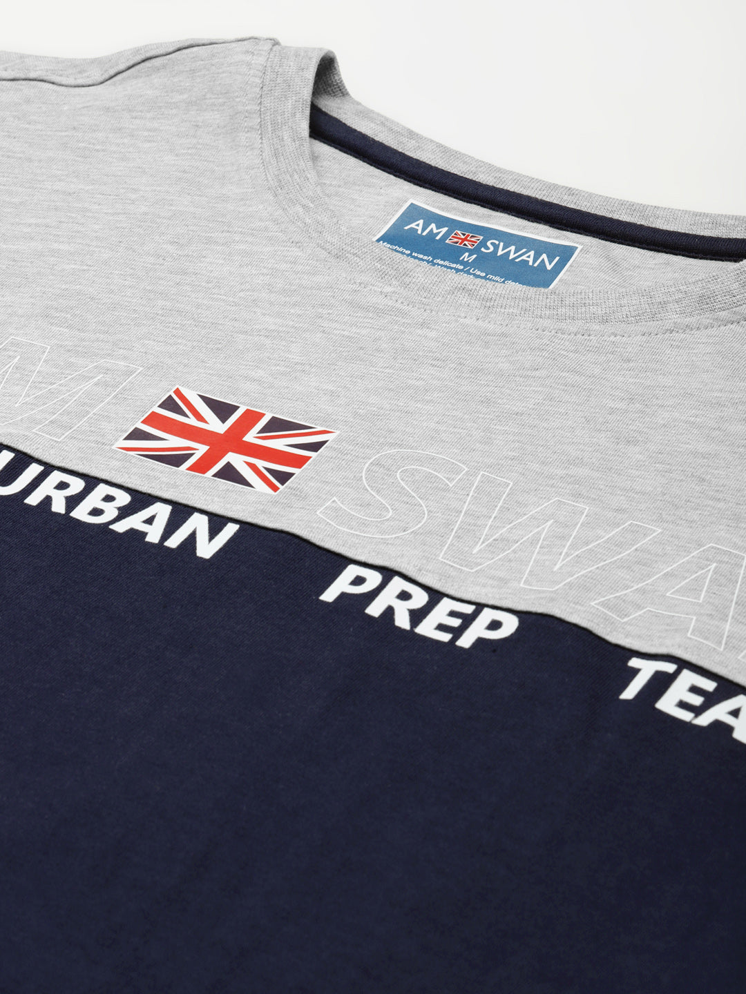 Mens Premium Cotton Colourblock Printed Half Sleeve Crew Neck T-Shirts