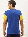 Mens Premium Cotton Colourblock Printed Half Sleeve Crew Neck T-Shirts