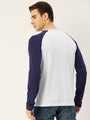 Premium Cotton Lycra Colourblock Printed Full Sleeve Henley T-Shirts