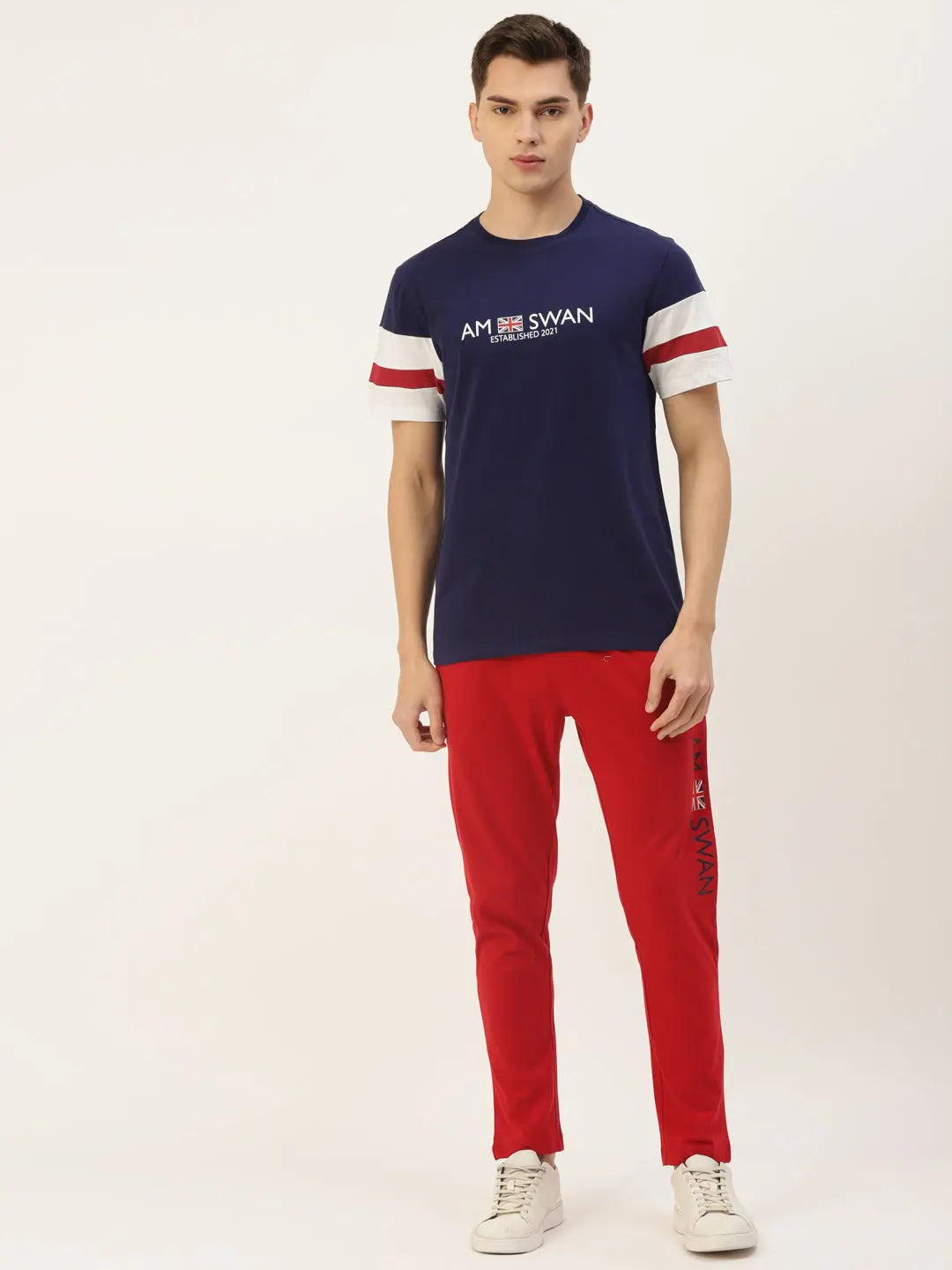 Mens Premium Cotton Lycra Printed Half Sleeve Crew Neck T-Shirts