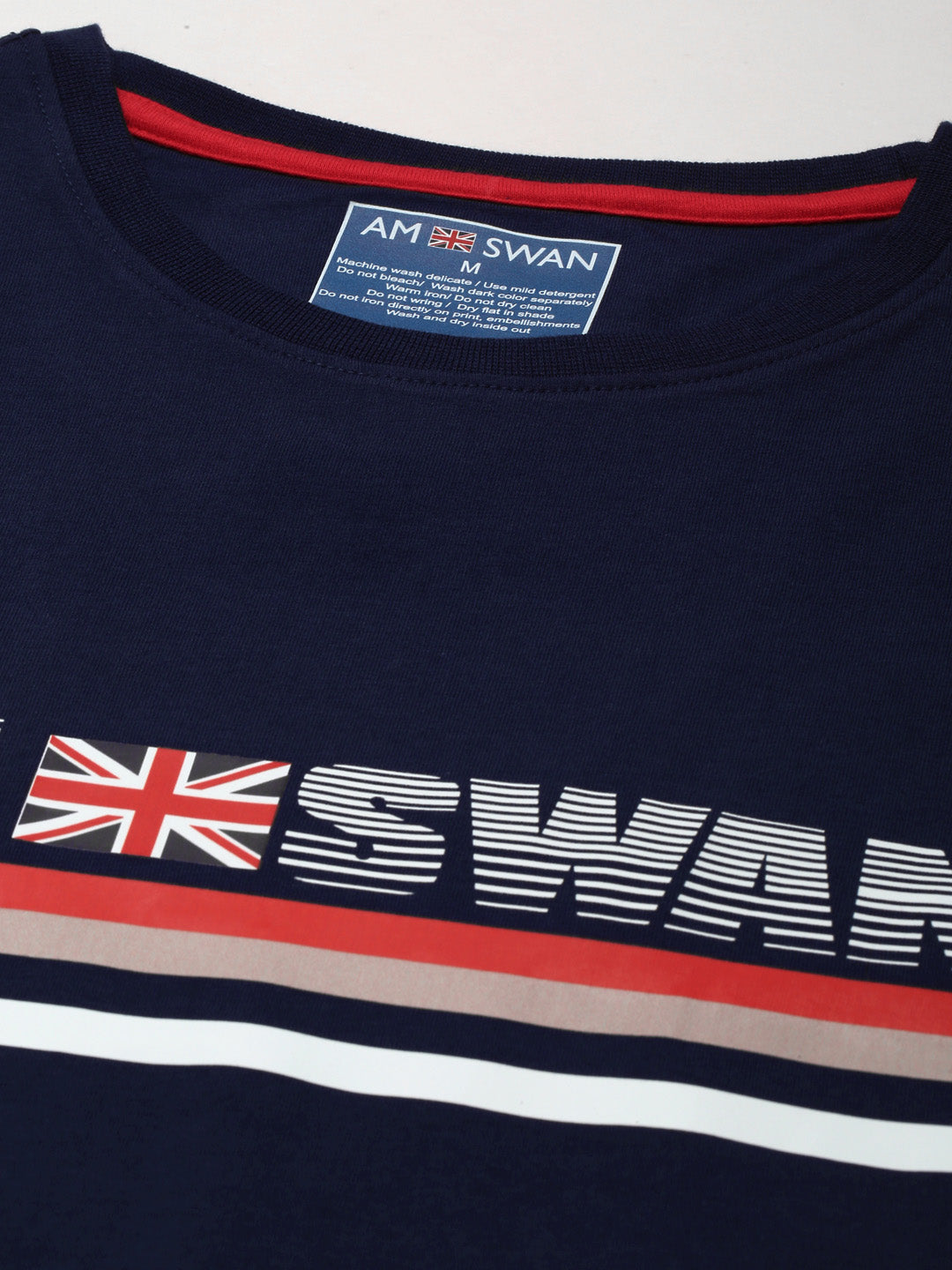 Mens Cotton Rich Lycra Graphic Half Sleeve Crew Neck T-Shirts