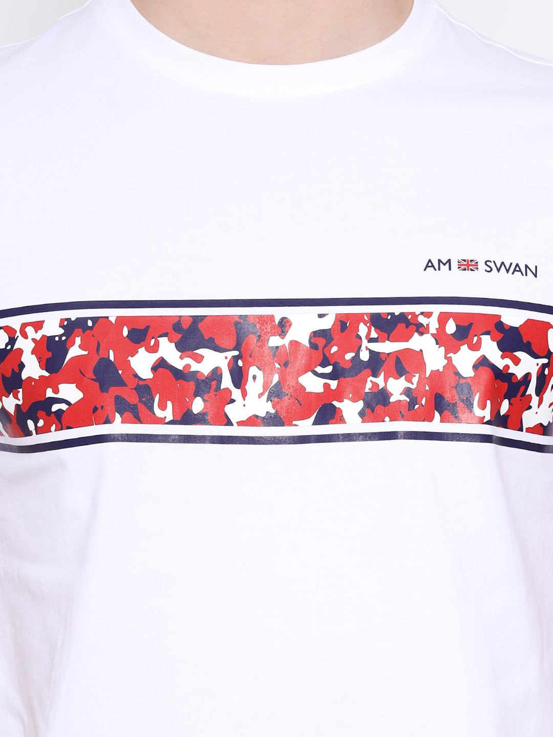 Mens Cotton Rich Lycra Graphic Half Sleeve Crew Neck T-Shirts