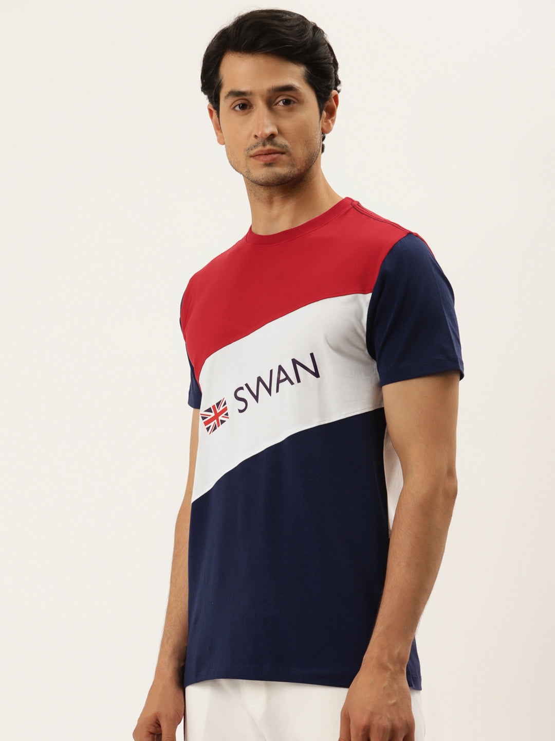 Mens Premium Cotton Lycra Printed Half Sleeve Crew Neck T-Shirts