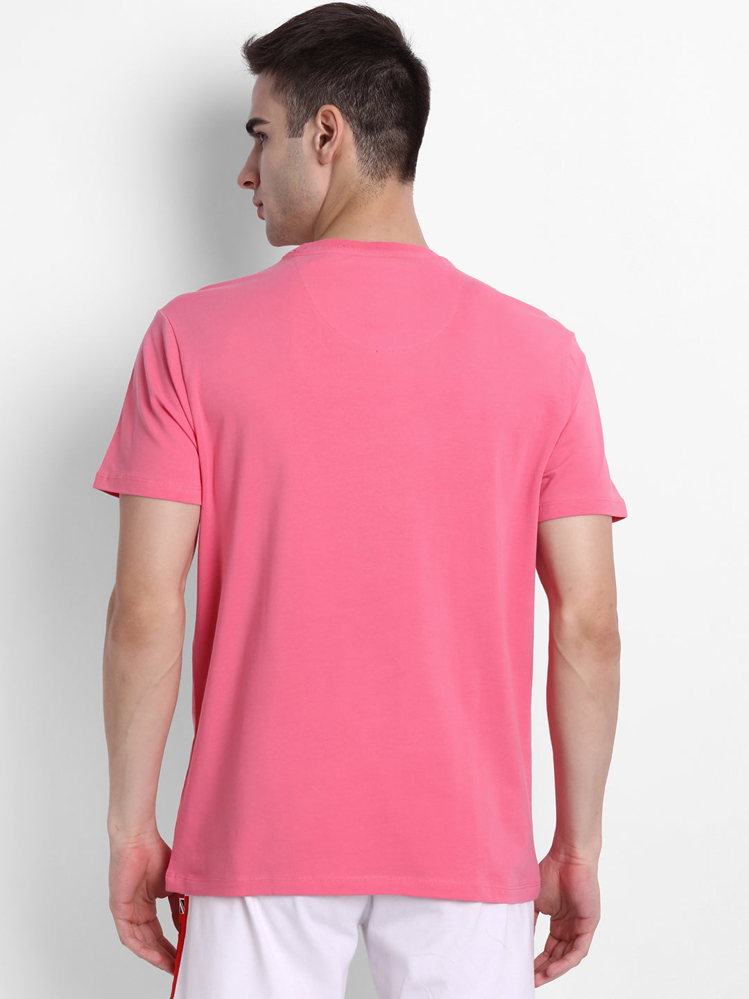 Mens Premium Cotton Lycra Graphic Half Sleeve Crew Neck T-Shirts