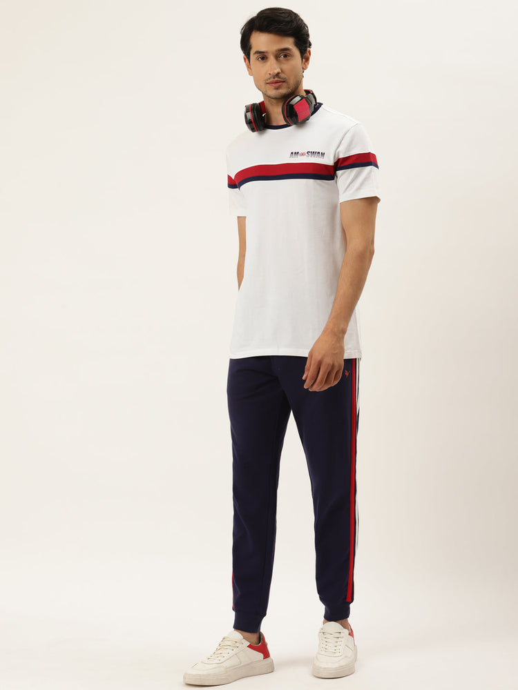 Mens Premium Cotton Lycra Printed Half Sleeve Crew Neck T-Shirts