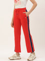 Womens Cotton Lycra Smart Fit Solid Track Pants