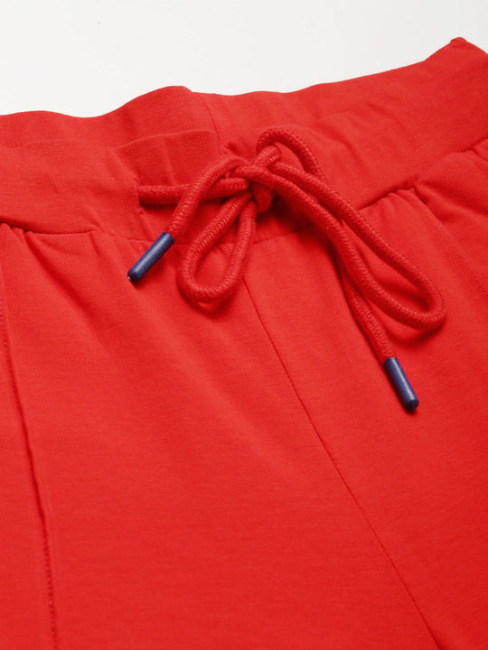 Womens Cotton Lycra Smart Fit Solid Track Pants