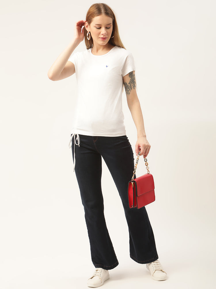 Womens Premium Cotton Lycra Smart Fit Dori With Eyelet Top