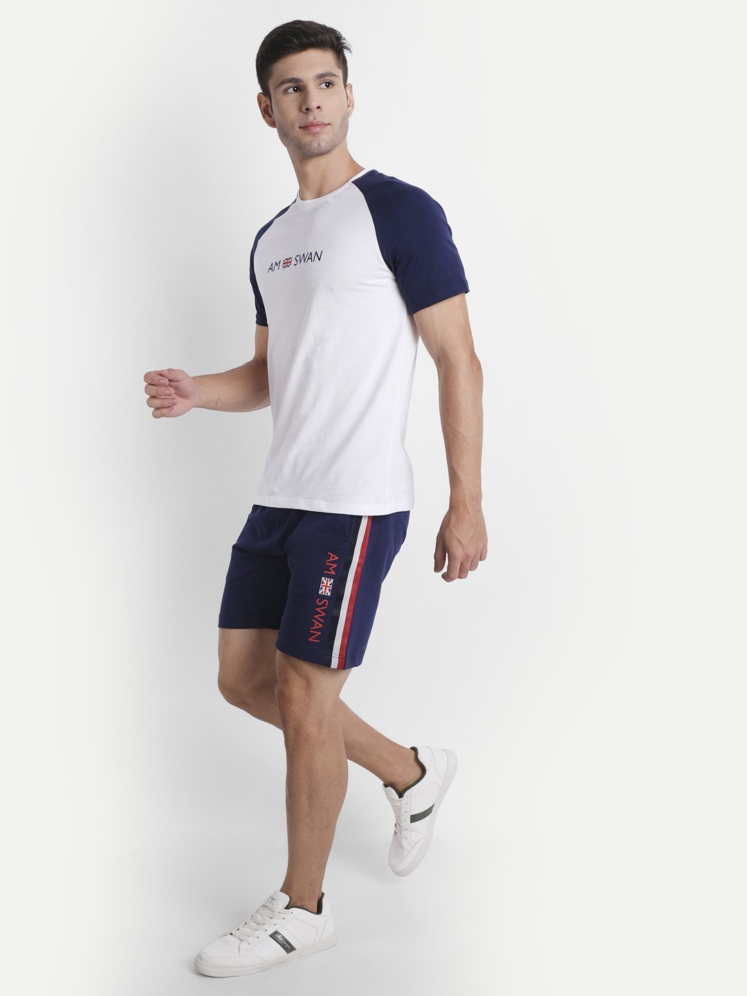 Mens Premium Cotton Printed Reglan Half Sleeve T-Shirts