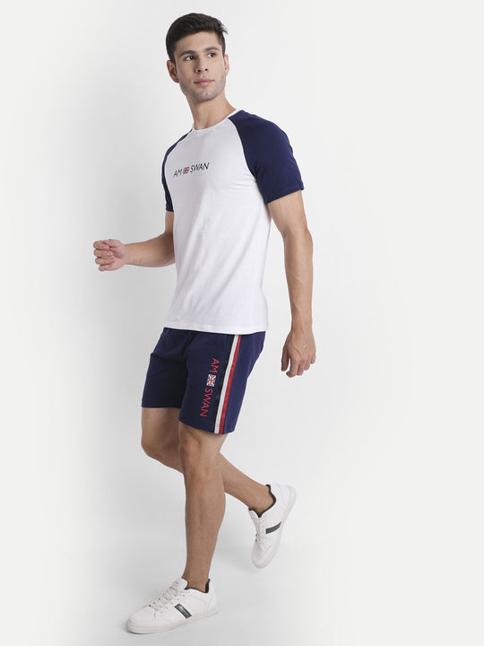 Mens Premium Cotton Printed Reglan Half Sleeve T-Shirts