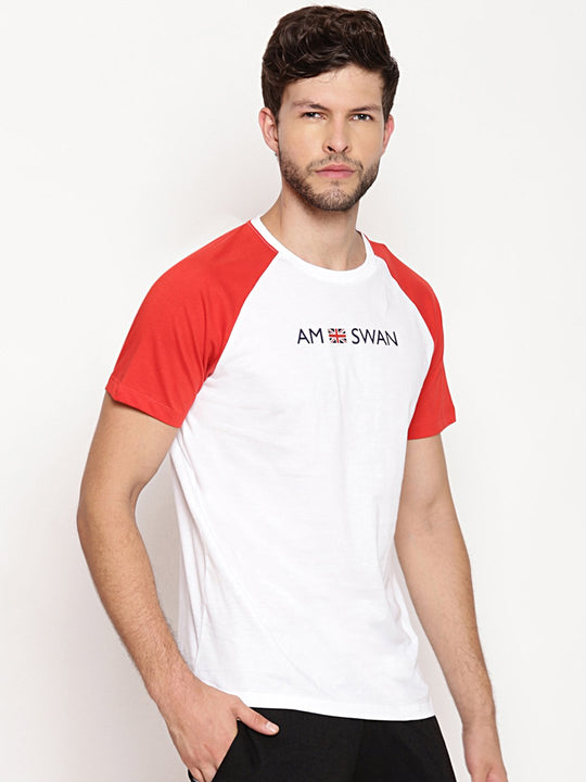 Mens Premium Cotton Printed Colourblock Half Sleeve T-Shirts