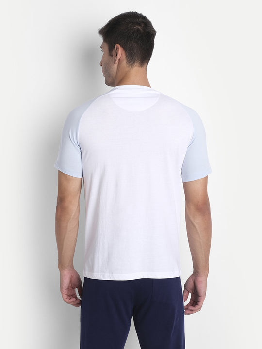 Mens Premium Cotton Printed Colourblock Half Sleeve T-Shirts