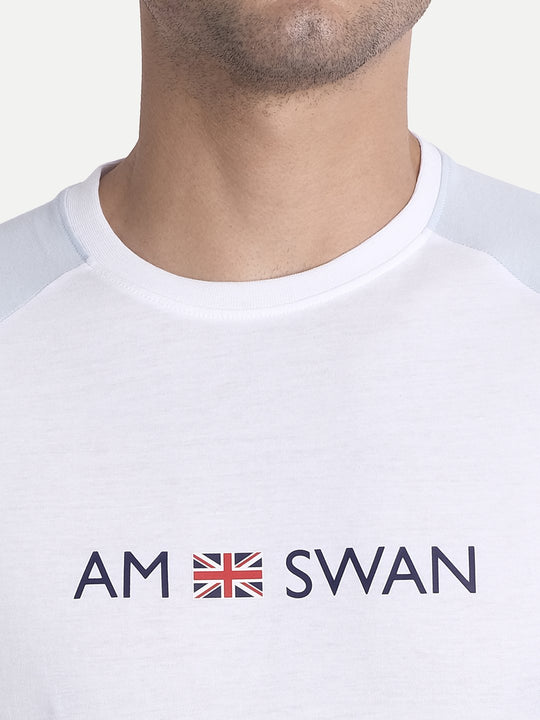 Mens Premium Cotton Printed Colourblock Half Sleeve T-Shirts